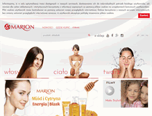 Tablet Screenshot of marionkosmetyki.pl